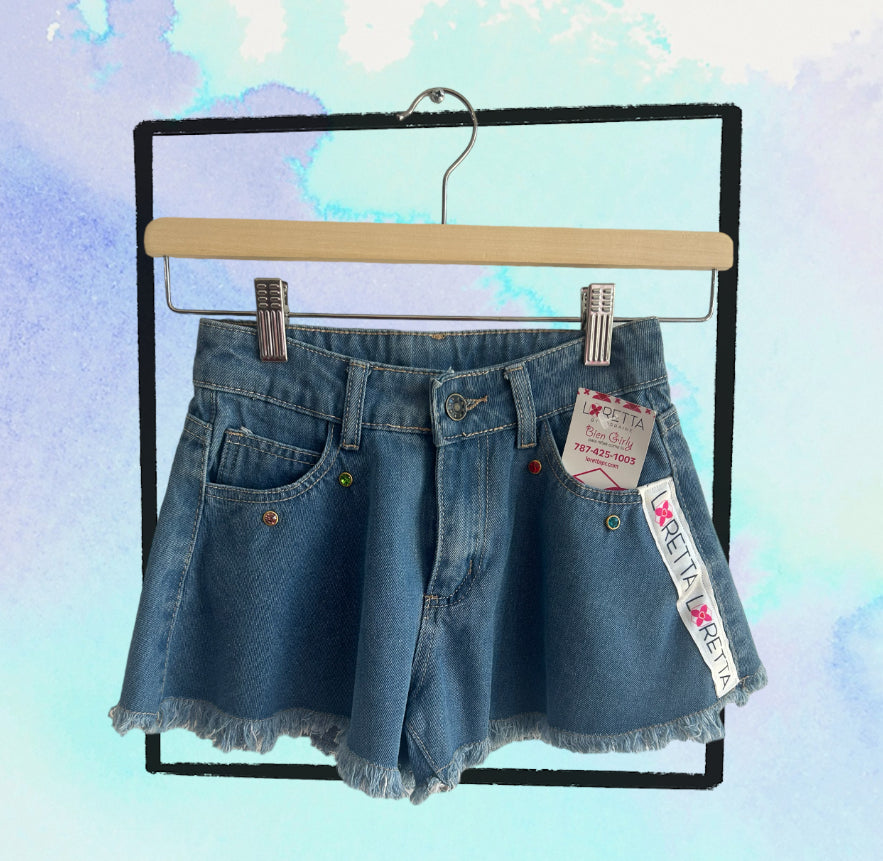 Loretta Logo Short Jeans